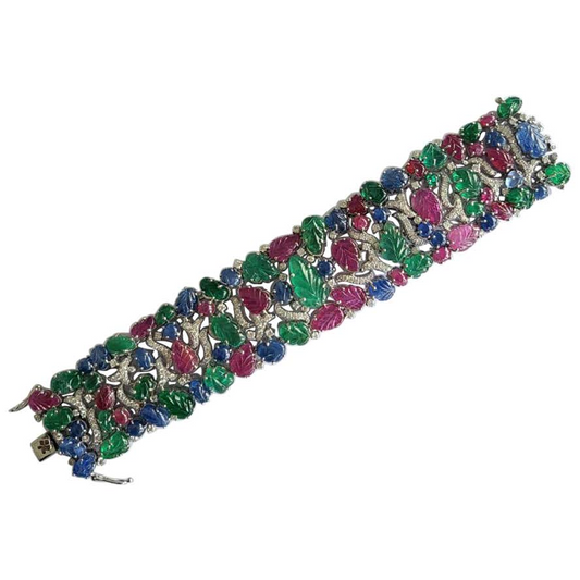 sapphire emerald bracelet