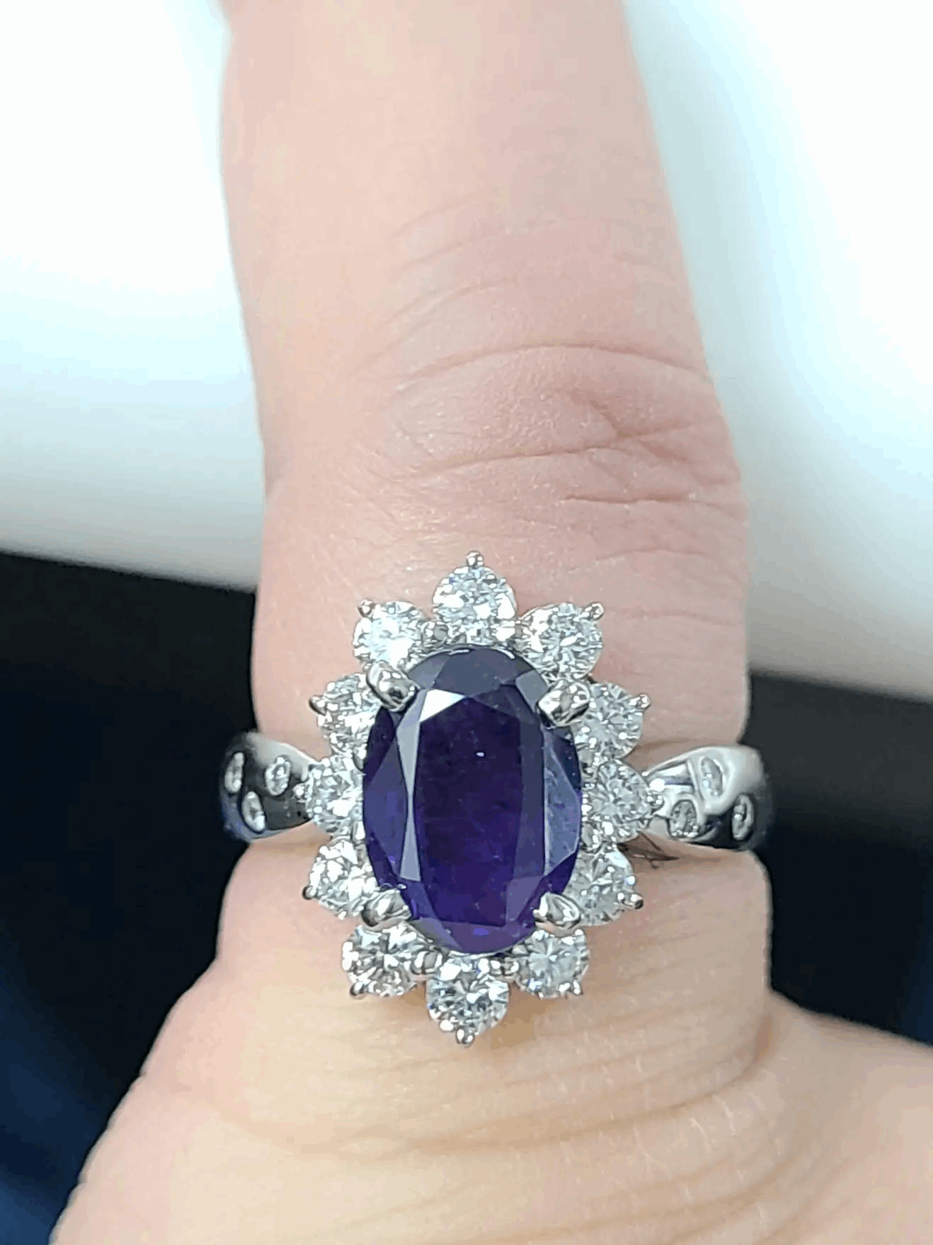 sapphire engagement ring vintage