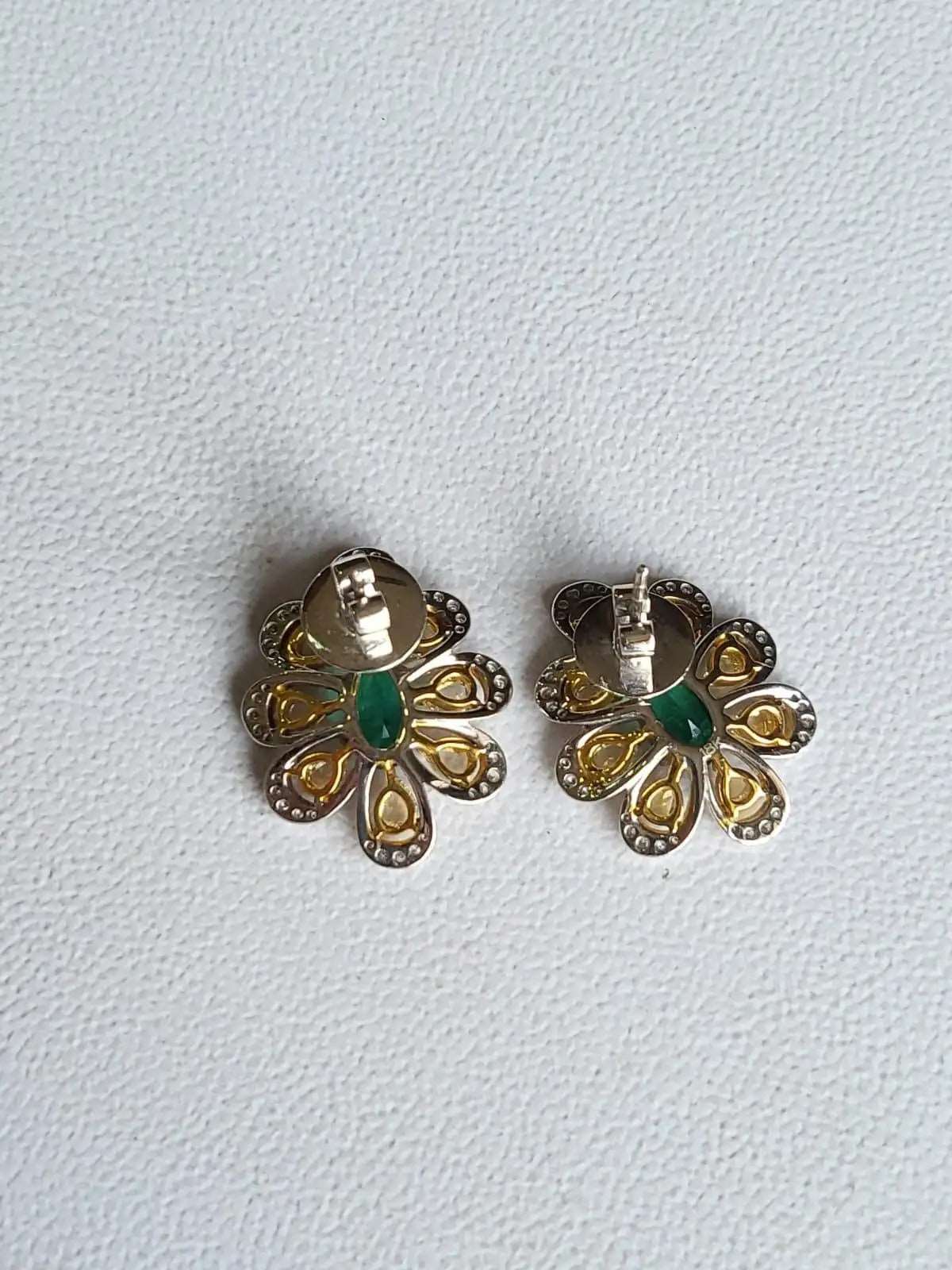 zambian emerald earrings