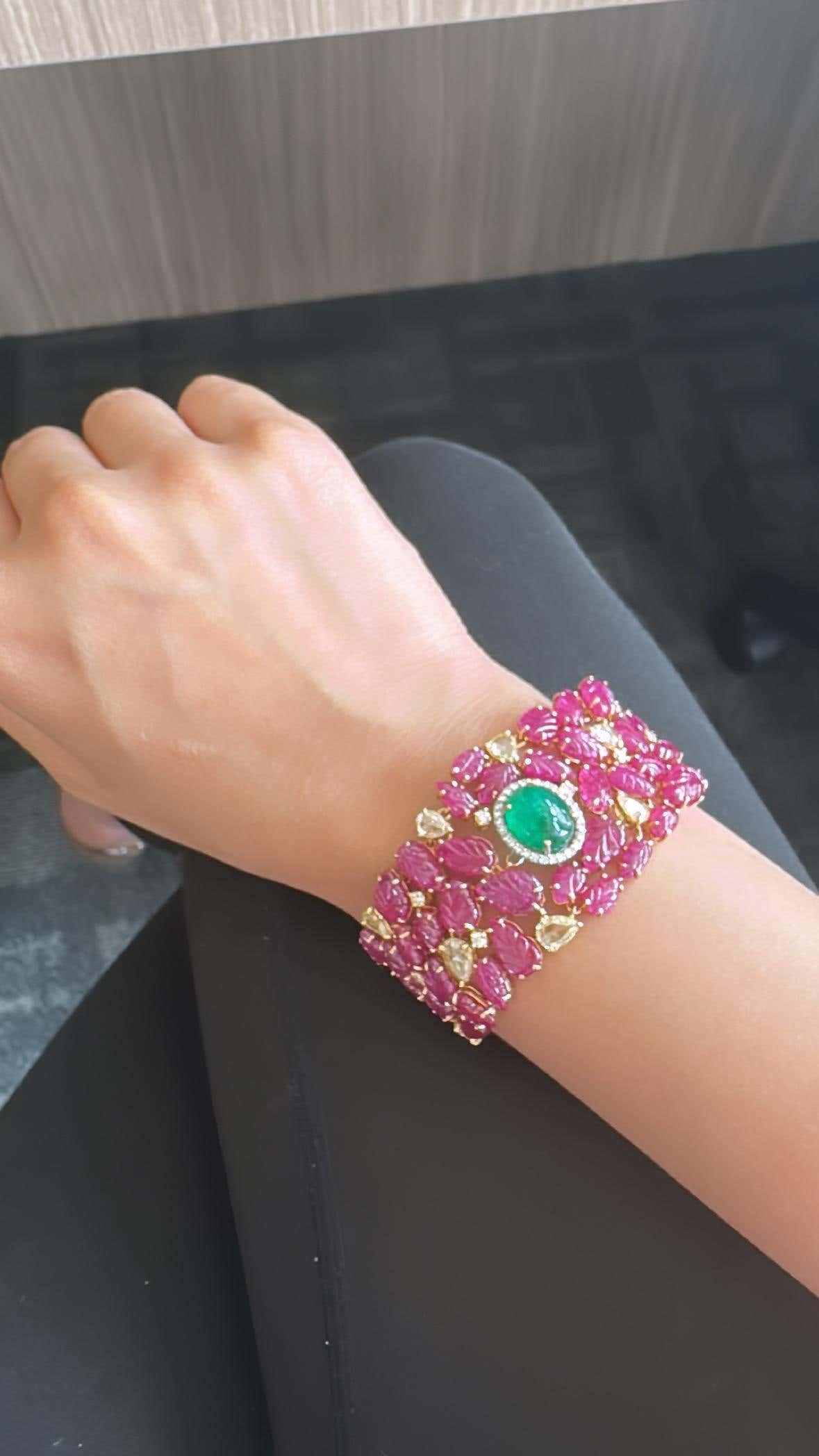 emerald ruby bracelet