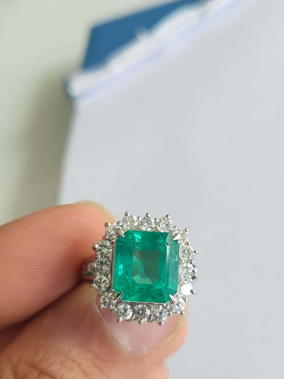 columbian emerald ring
