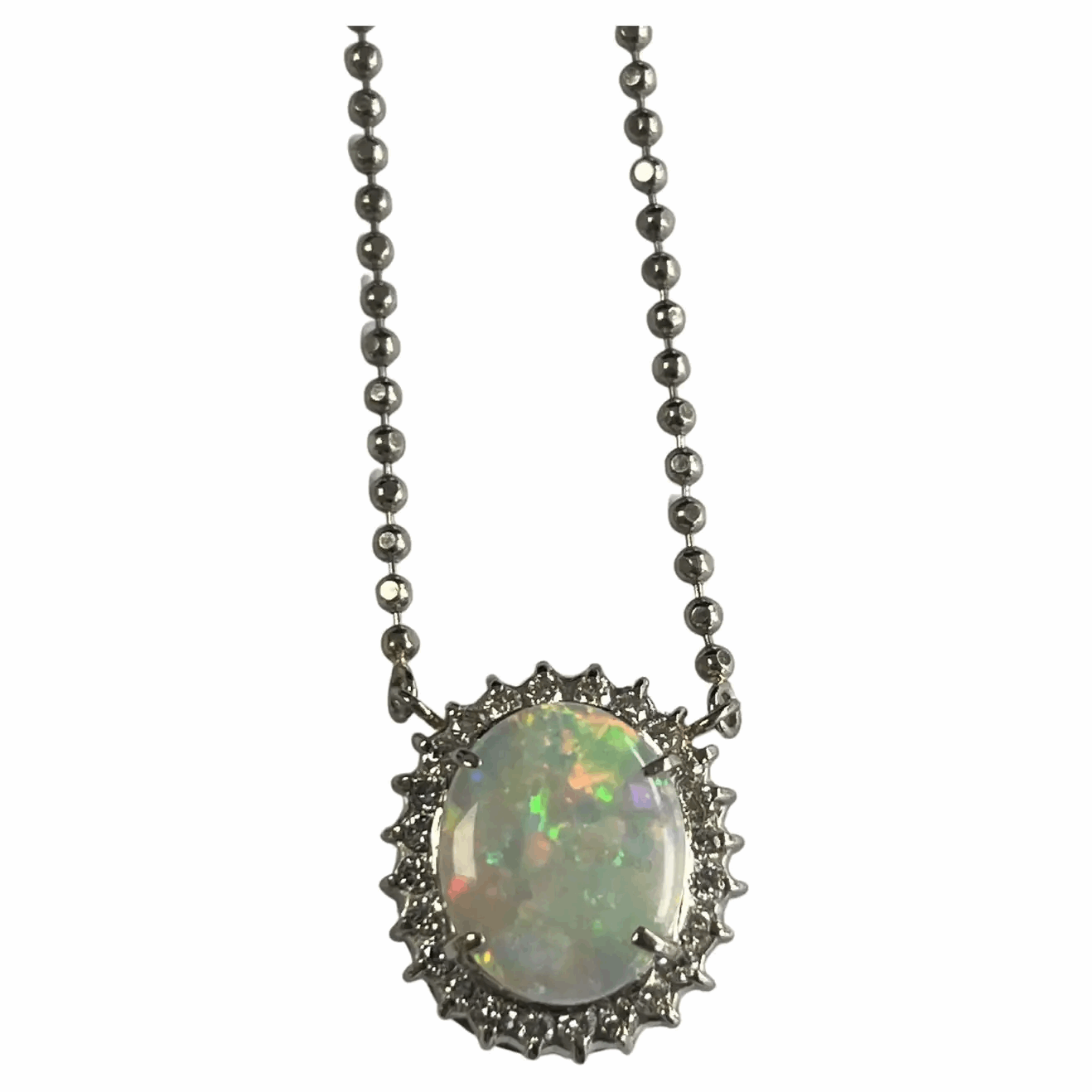 opal pendant necklace