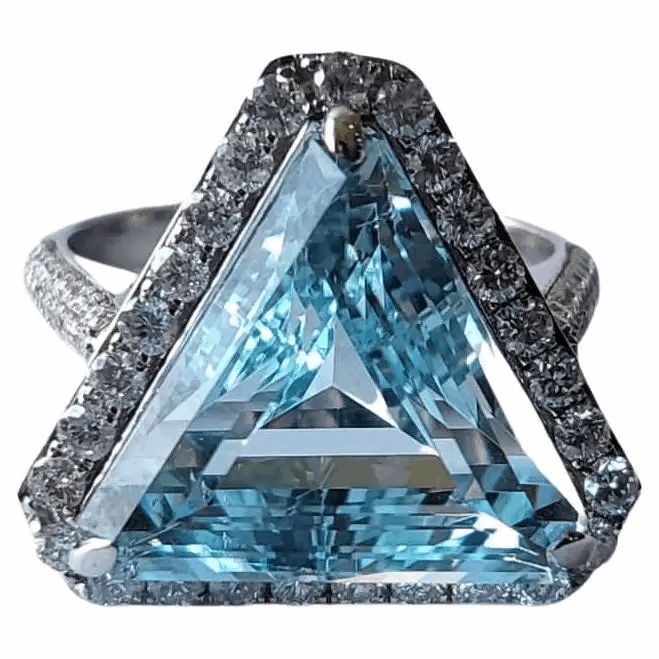 aquamarine engagement ring