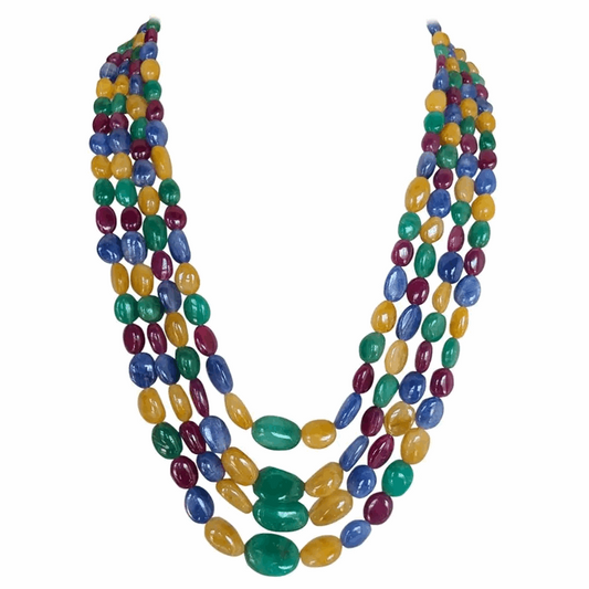 multi gemstone necklace