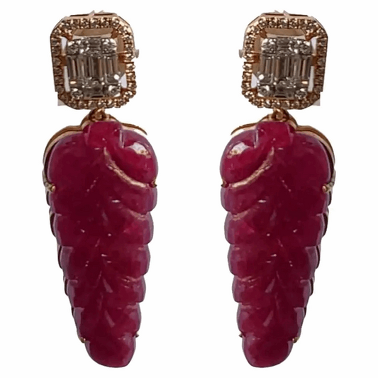 ruby earring