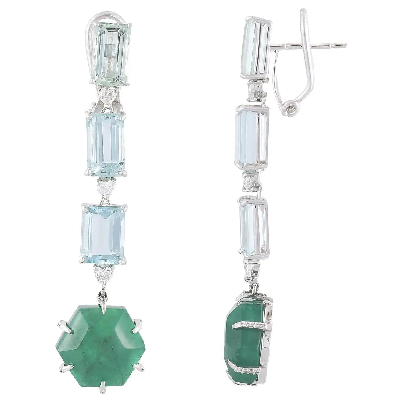 natural emerald earrings