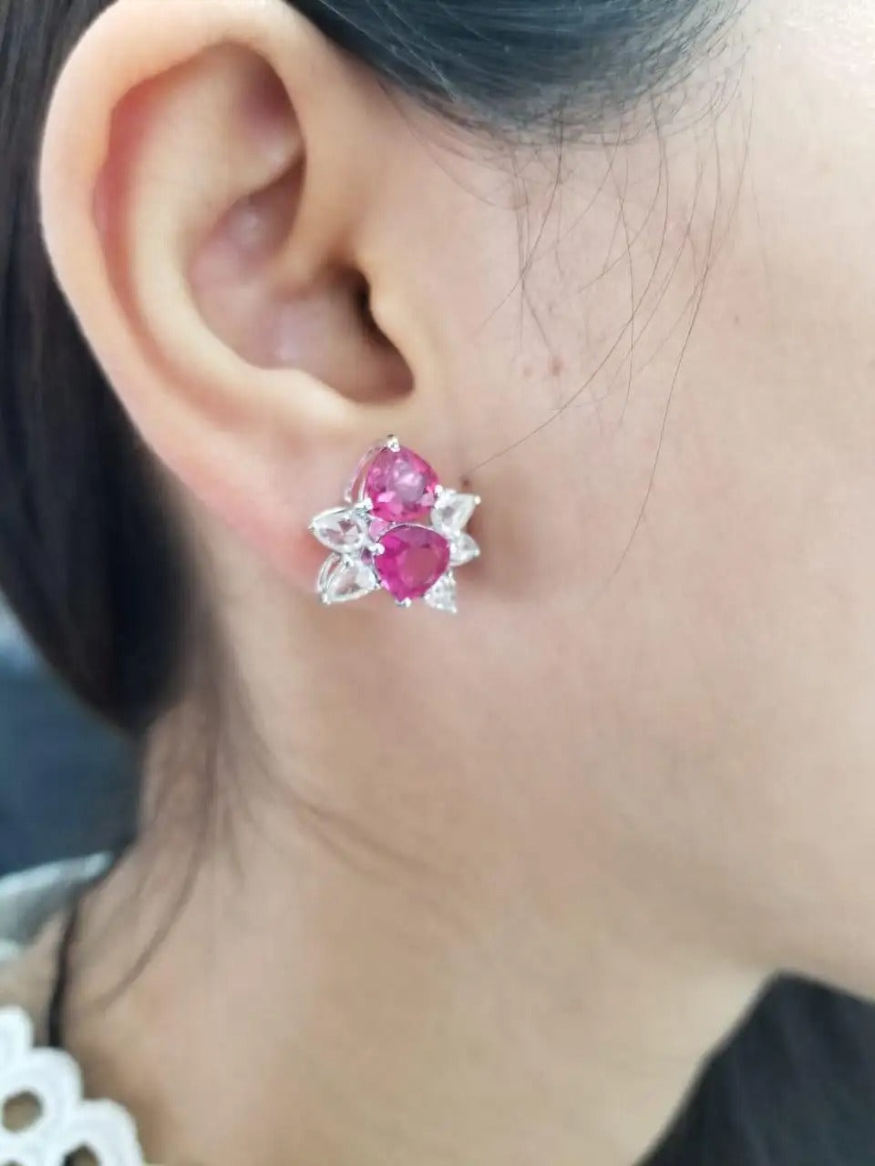 Tourmaline stud earrings