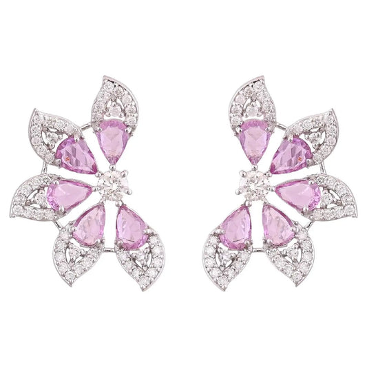 Pink Sapphire earrings