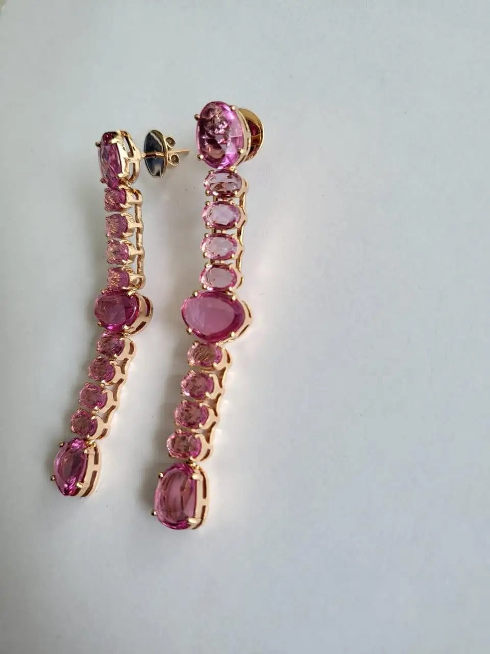 Rose Gold Chandelier Earrings