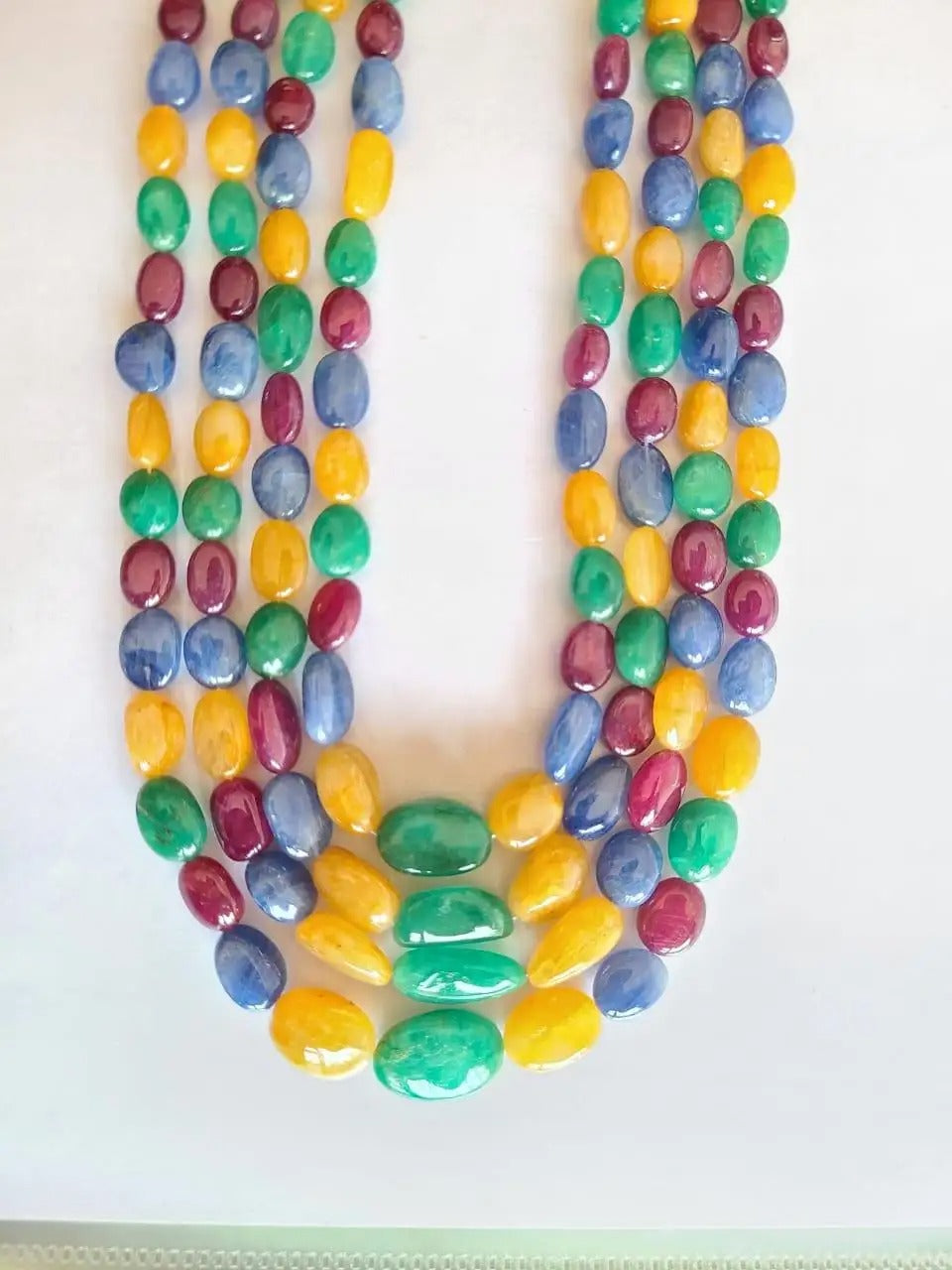 emerald stone necklace